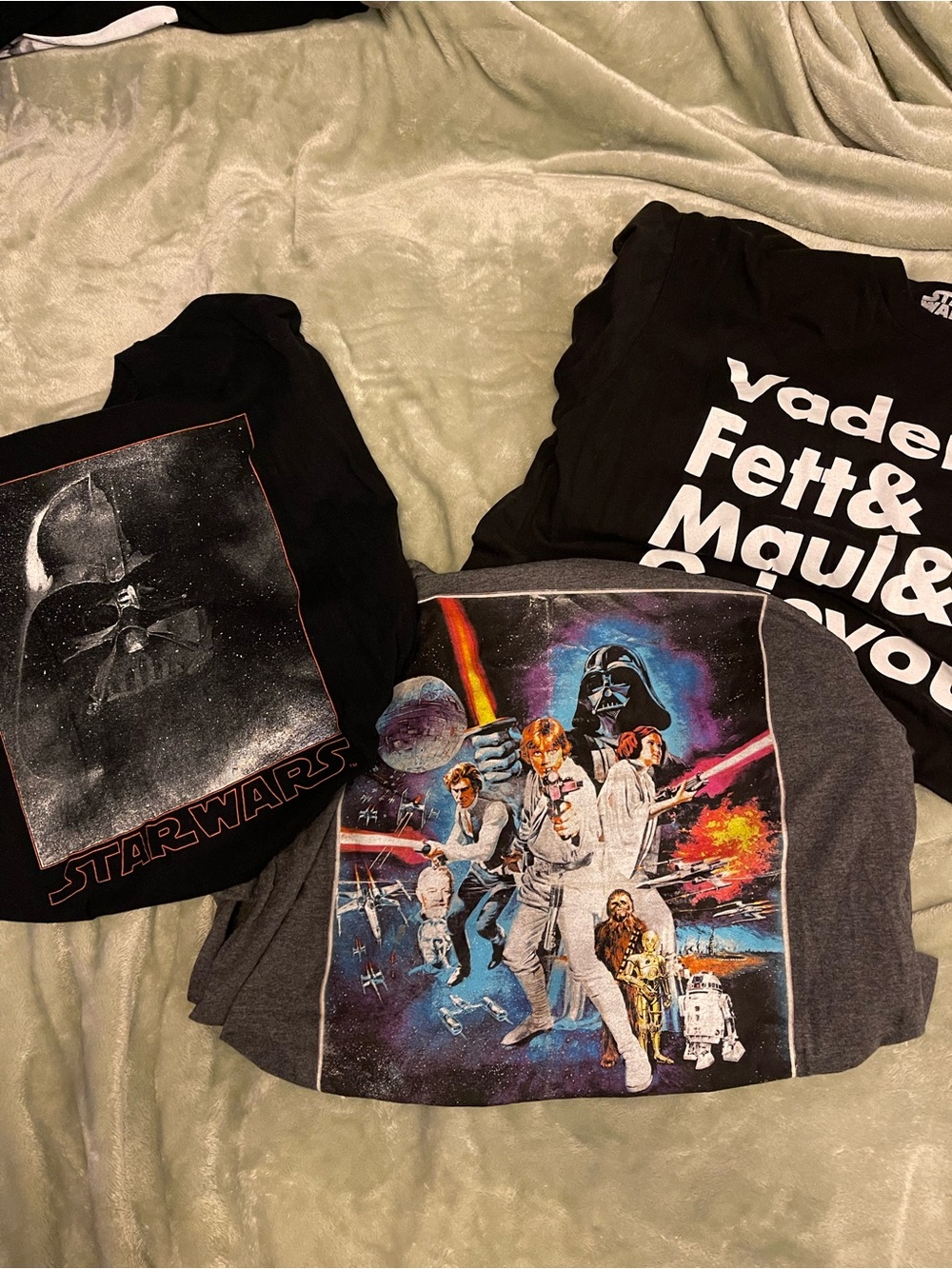 Star Wars Multi-Graphic Short Sleeve Tee Bundle- Black, Gray, Multicolor